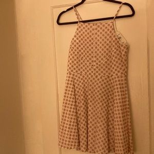 NWT Rowa Blush Pink and White Embroidered Mini Dress